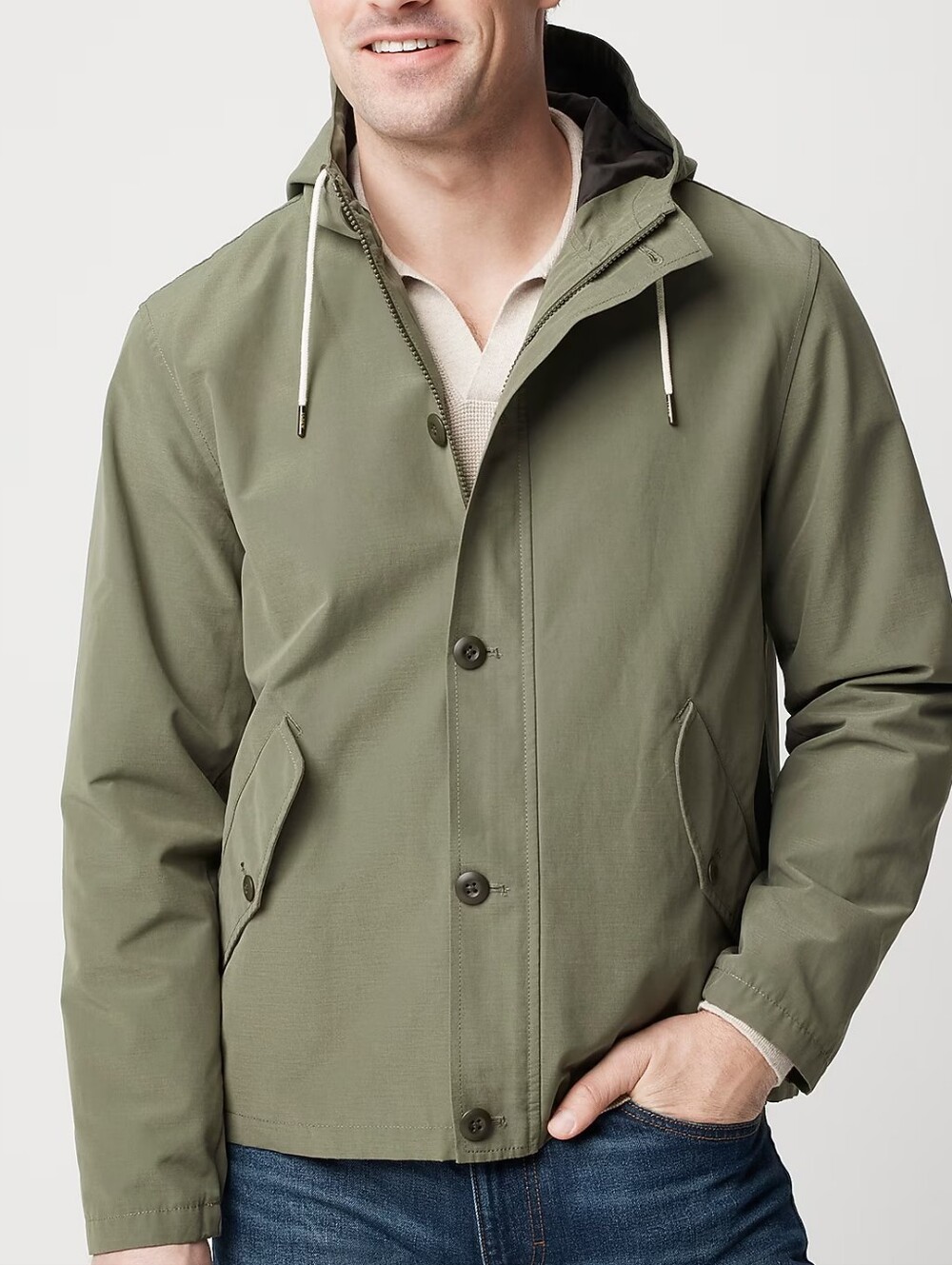 J. Crew Men's Hooded Jacket New Size Medium